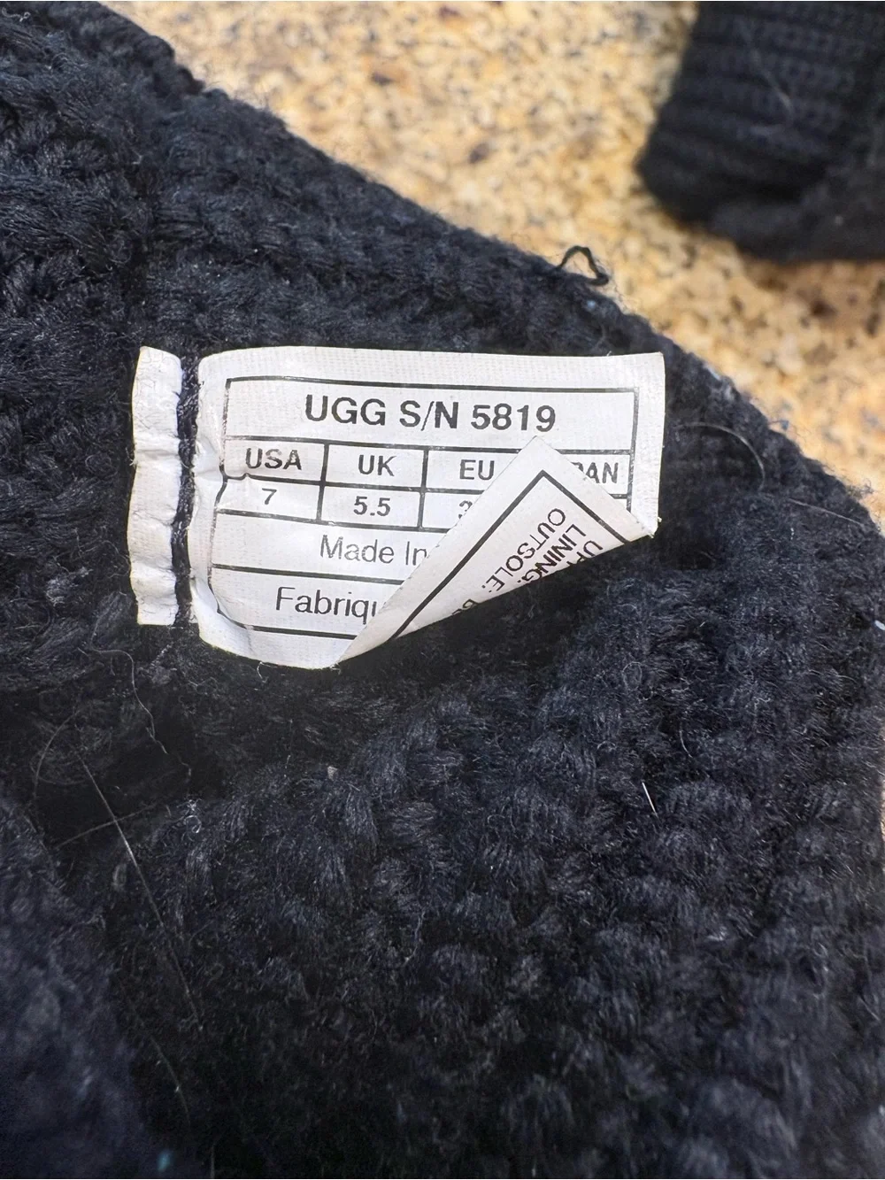 UGG black Classic Cardi sweater boots shearling footbed 7